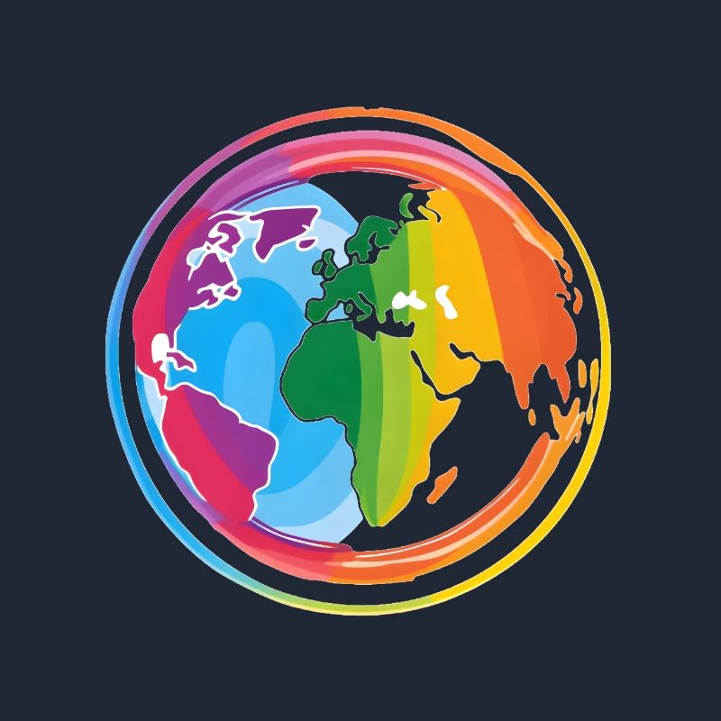 Regenbogen Erde