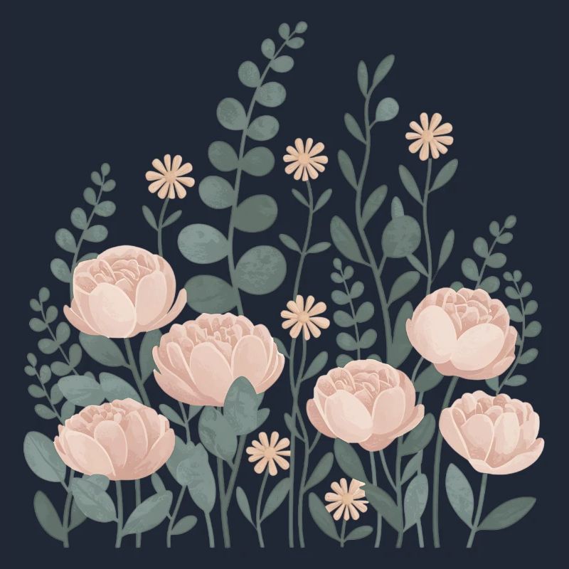 Boho Blumen – Blühende Harmonie