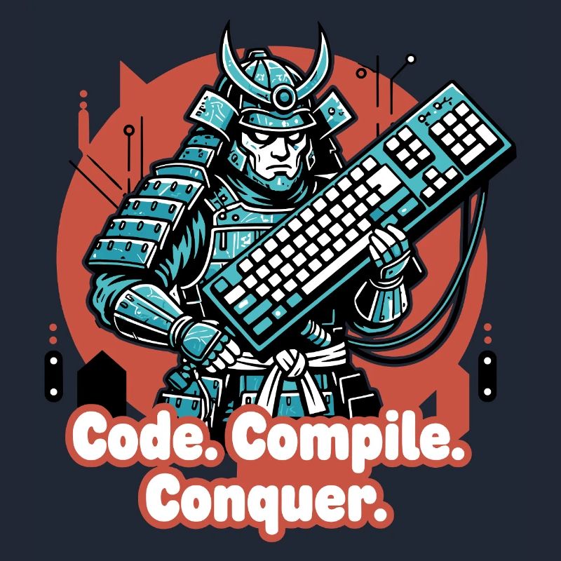 Codekampf Samurai mit Tastatur