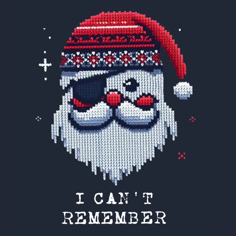 Weihnachtsmann mit Augenklappe Strickmuster