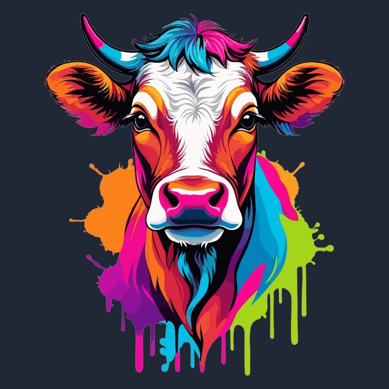 Süße bunte Kuh