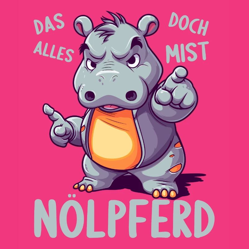 Nilpferd Hippo meckern Meckerer Nölpferd
