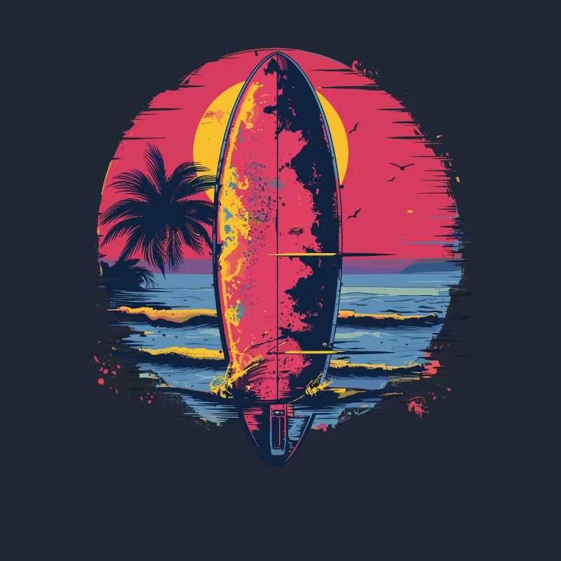 Surfbrett Synthwave