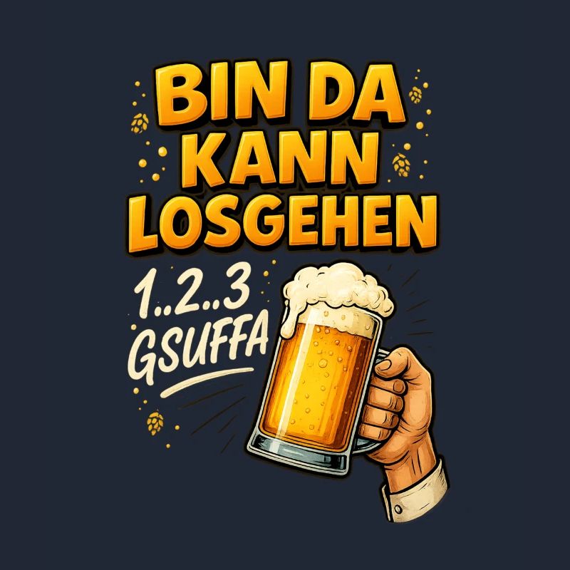 Bin da kann losgehen – Bier-Design