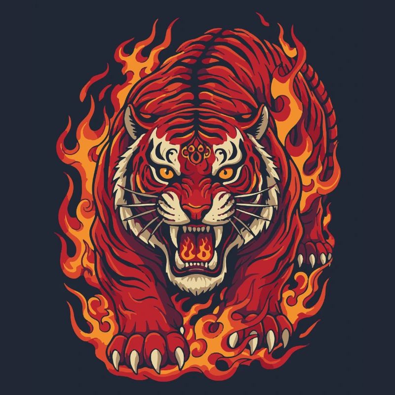 Feuertiger-Geist-Design