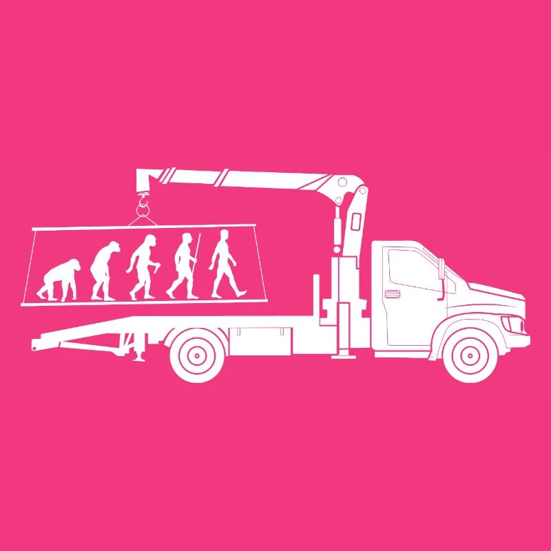 Abschlepper Evolution Silhouette Minimalistisch