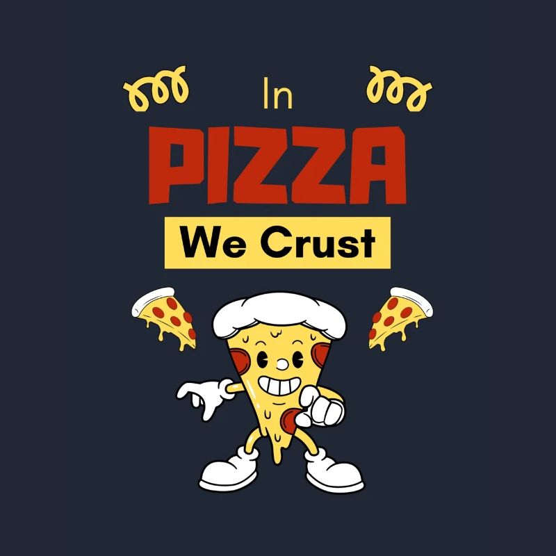 In der Pizza machen wir eine Kruste