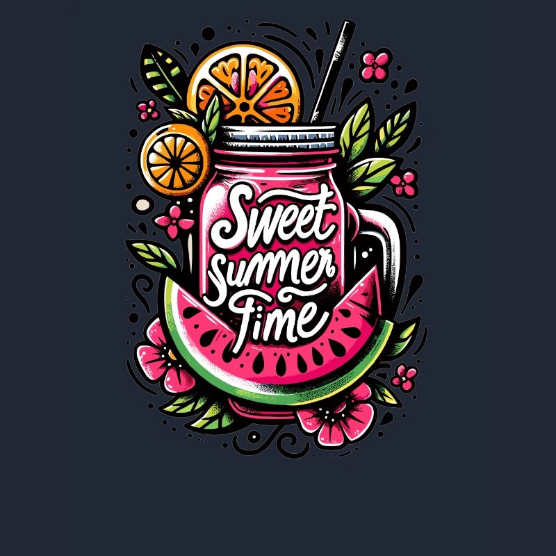 Summery fruit drinking bag