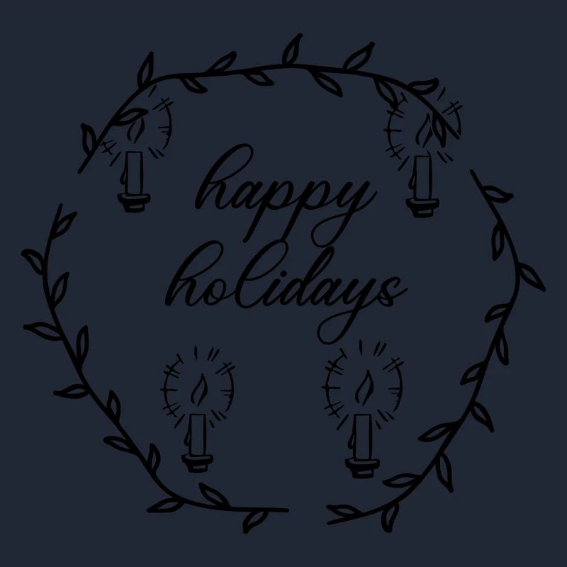Advent Advetskranz Happy Holidays
