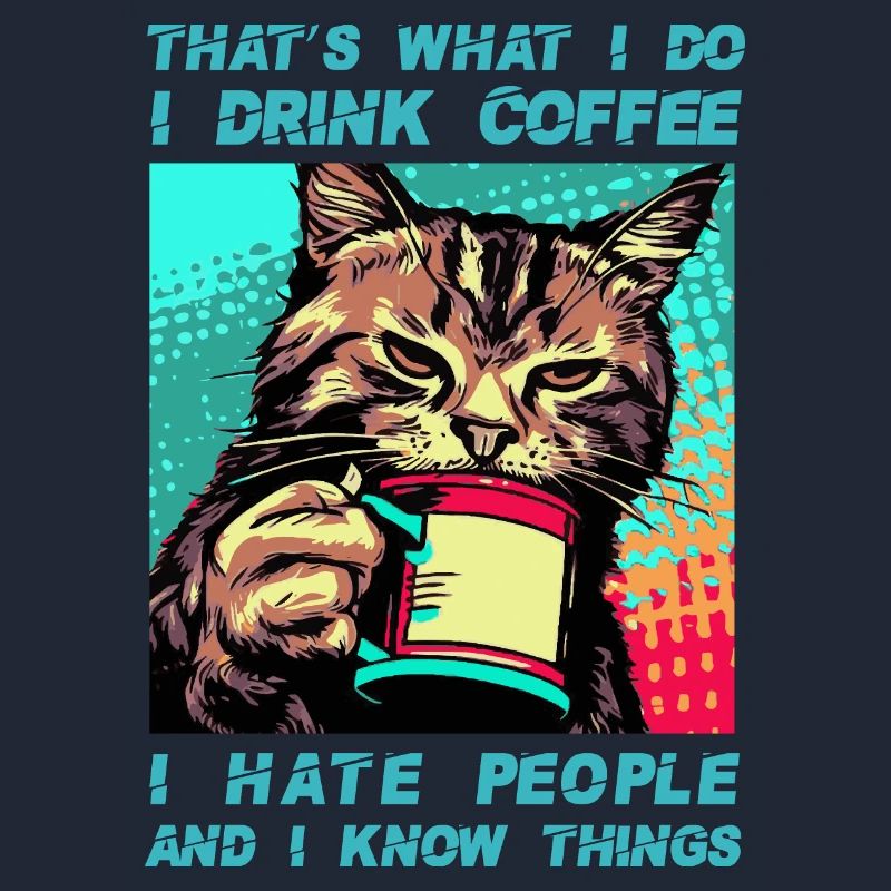 Kaffee mit einer Katze