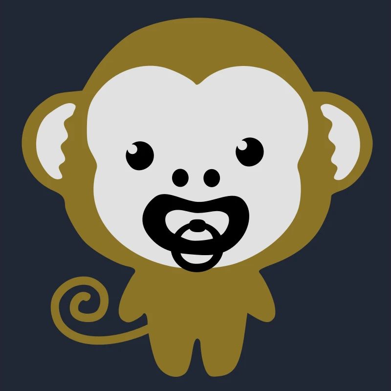 baby monkey soother, Schnulleraffe