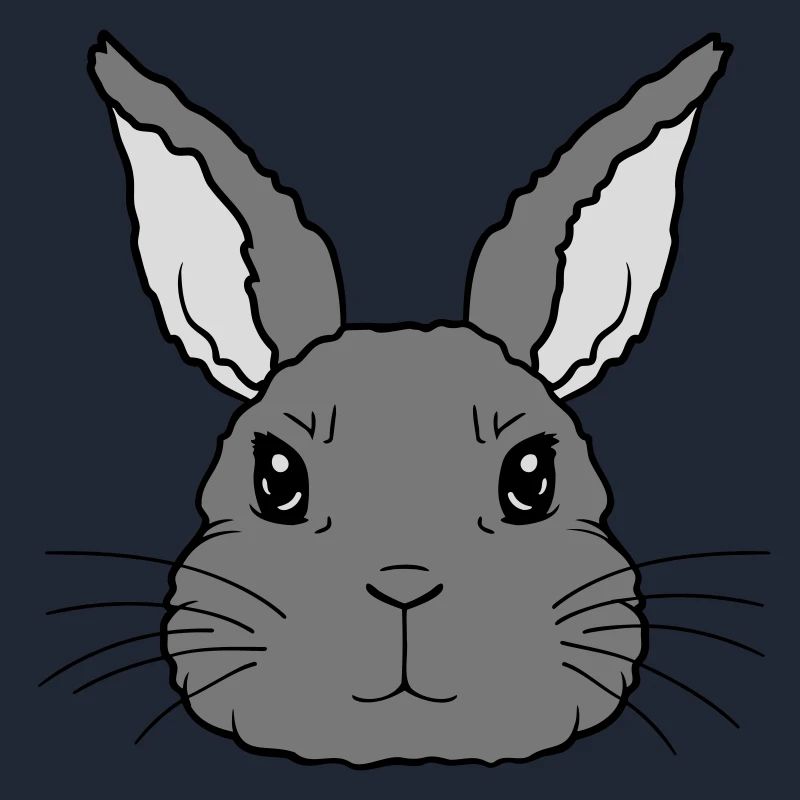 Cute little rabbit face