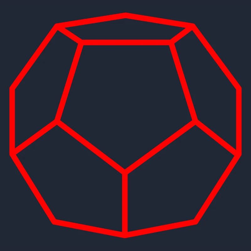 Roter Dodekaeder