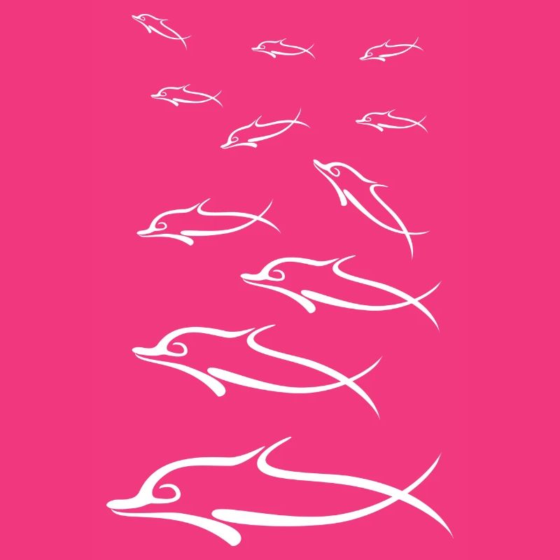 Dolphins group white