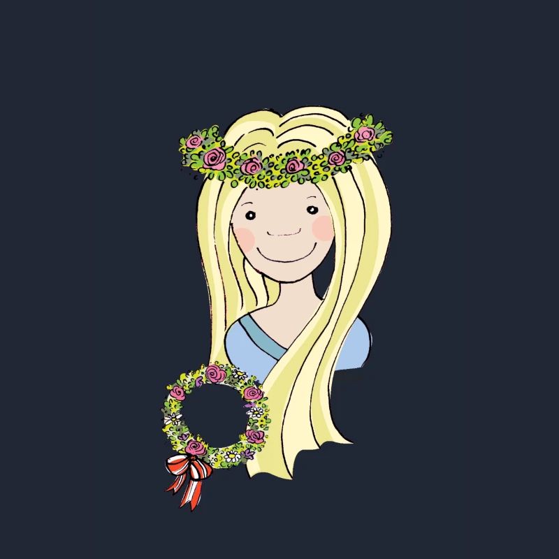 Mittelalter Blumenmädchen blond