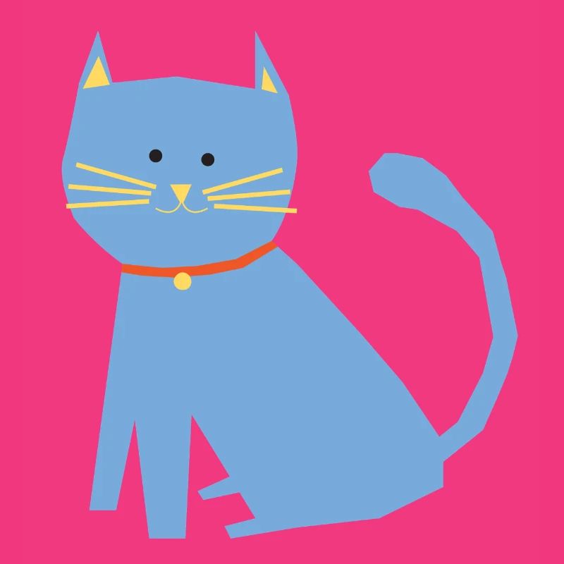Blaue Katze