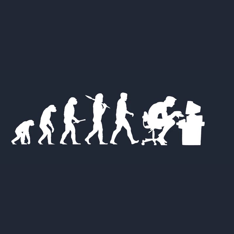 Evolution Computer Nerd! PC Nerd! IT! Technik!