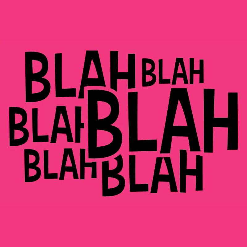Comic Blah Spruch