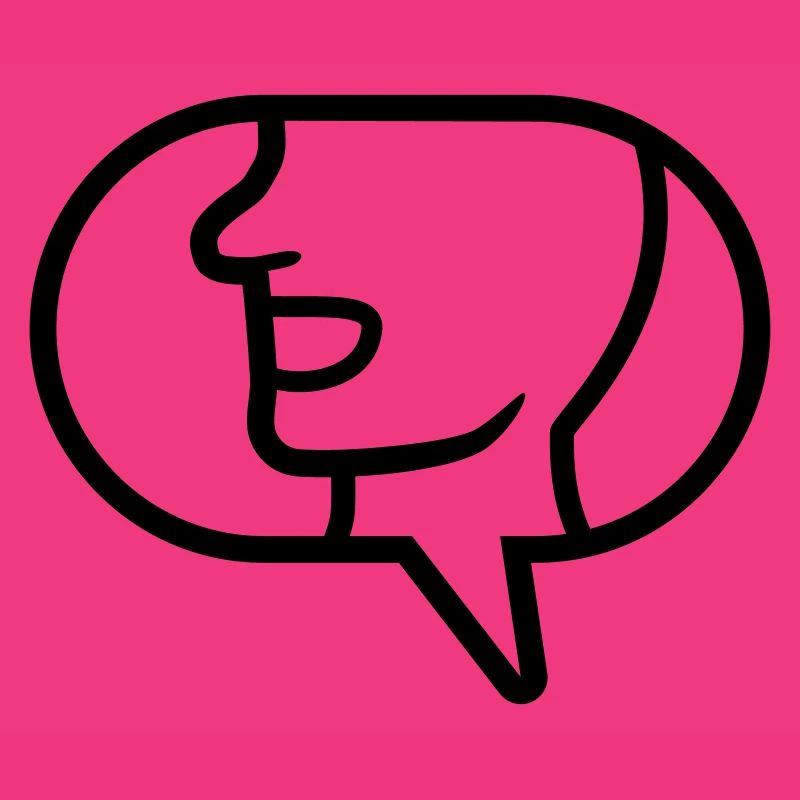 Simple icon communicate speech bubble