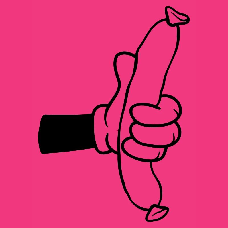 Wurst Comic Hand BBQ