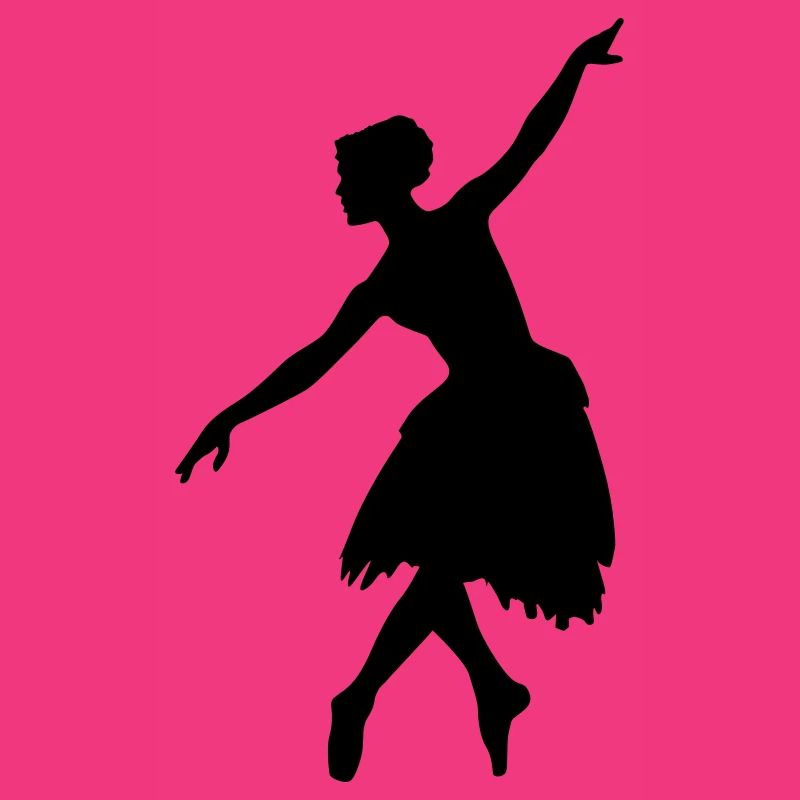 Vektor Balletttänzer Silhouette