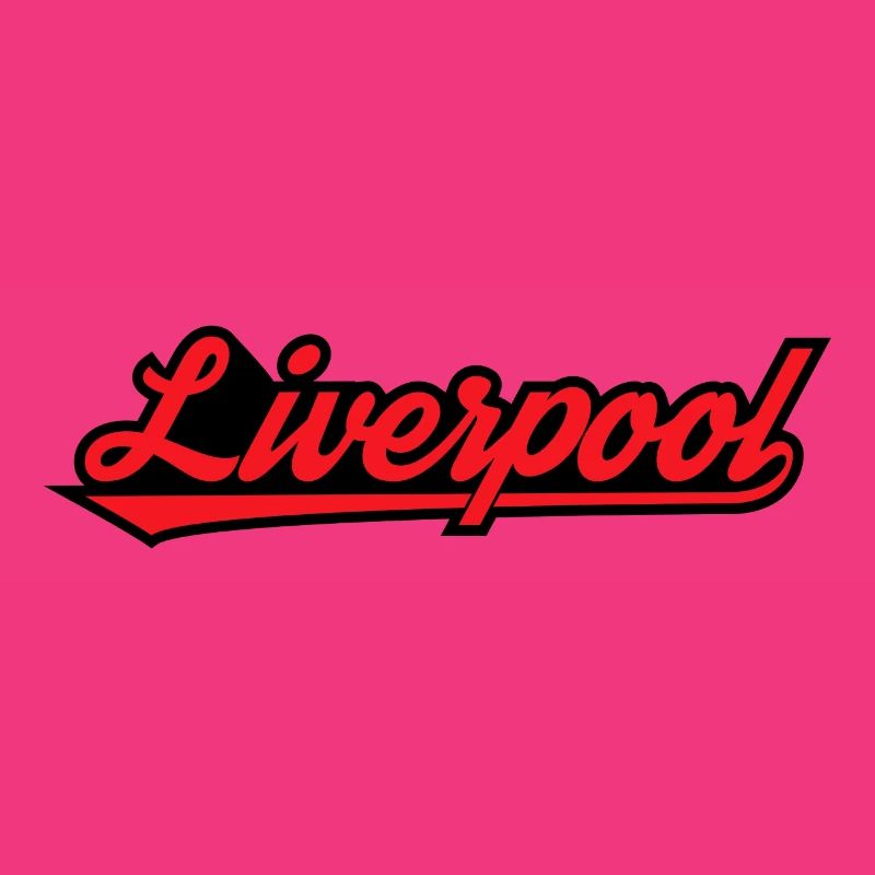 Liverpool Script auf Schwarz