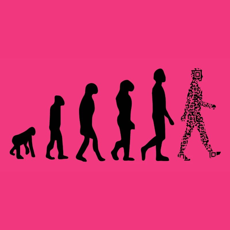 Evolution QR code - Humor health pass