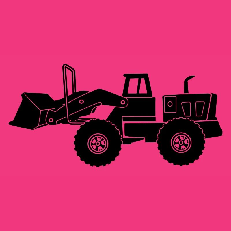 Transparenter Bulldozer