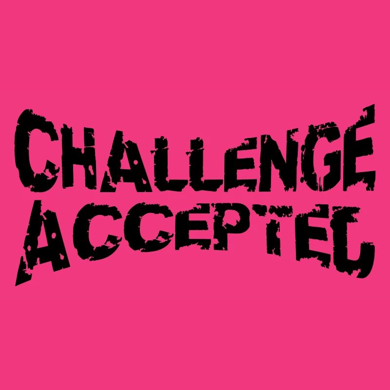 Cooler Stempel Challenge Accepted