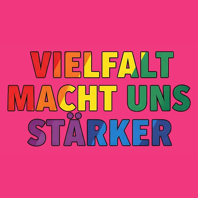 La diversité nous rend plus forts – Regenbogen Design
