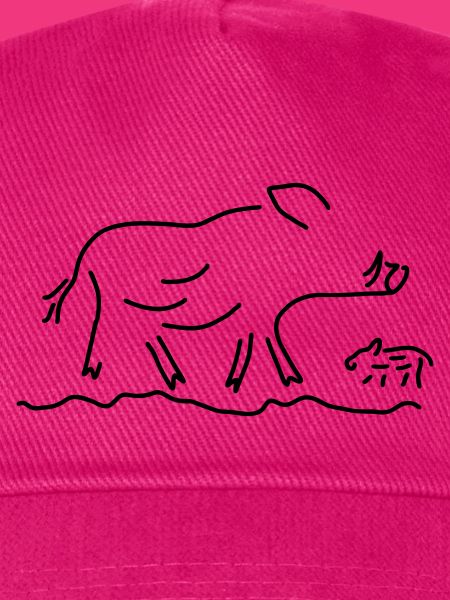 wildschwein mit frischling