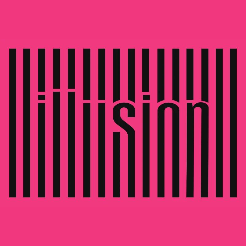 Illusion Barcode Textkunst