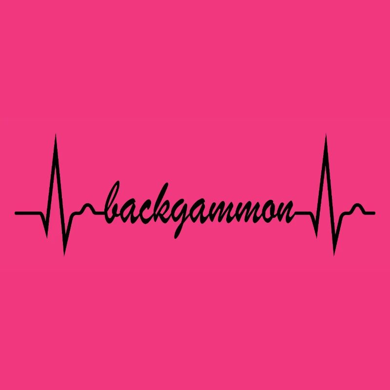 Backgammon | Board Game | Heart Curve ECG Pulse