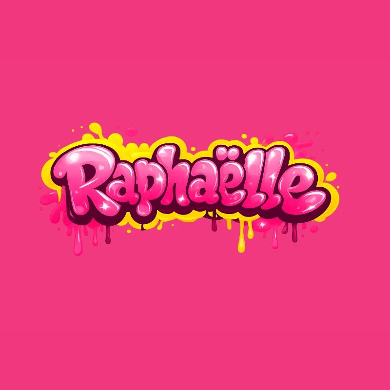 RAPHAELLE GRAFFITI NAME FOR PERFECT GIFT PRINTABLE