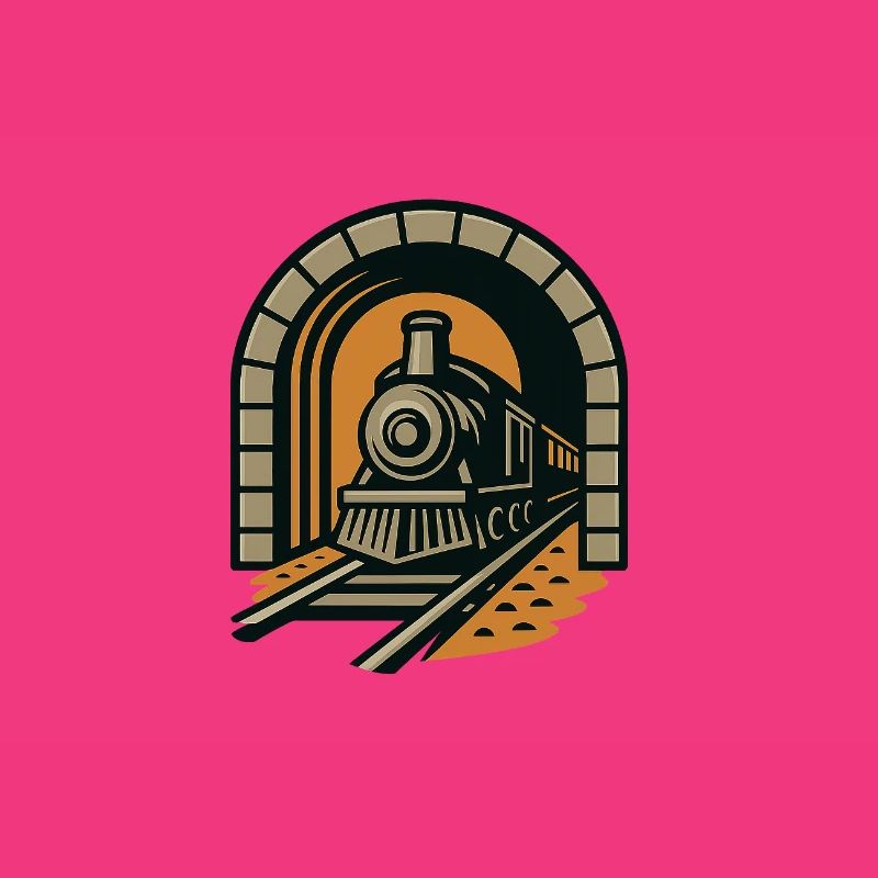 Eisenbahn durch Tunnelbogen