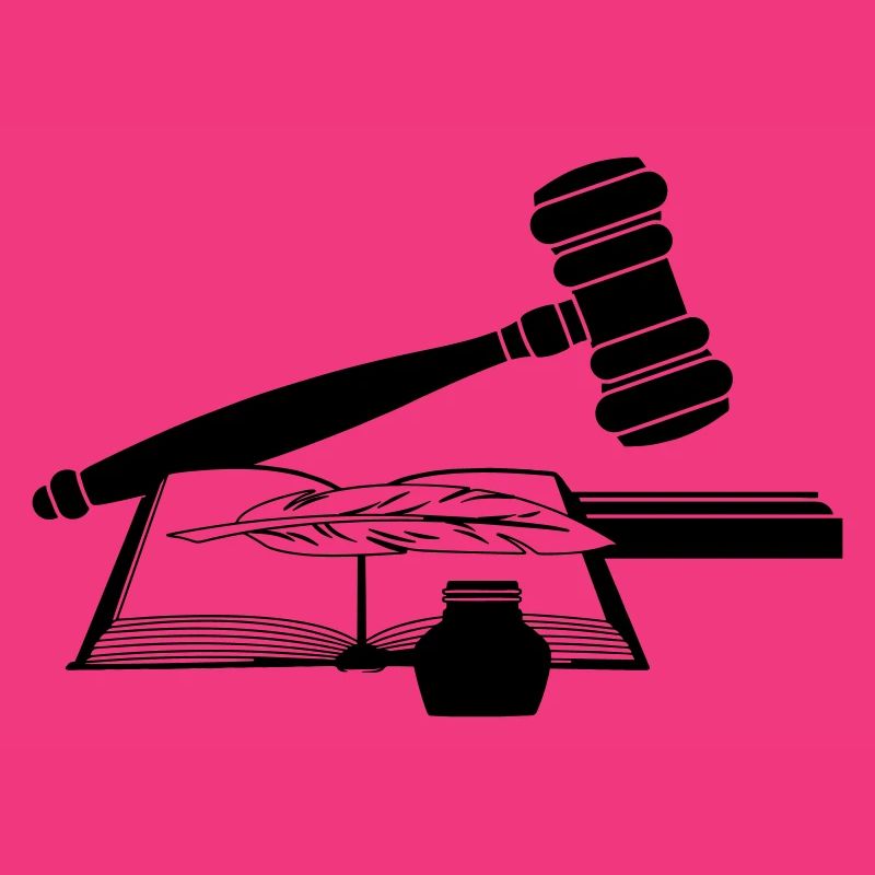 Rechter Hammer mit Buch