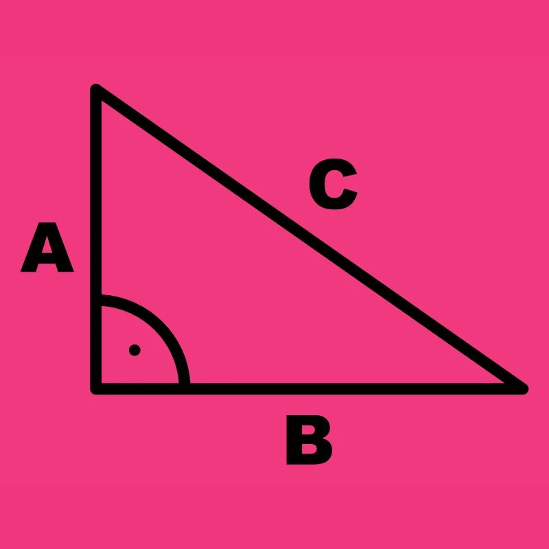 Symbole - triangle - Math à angle droit