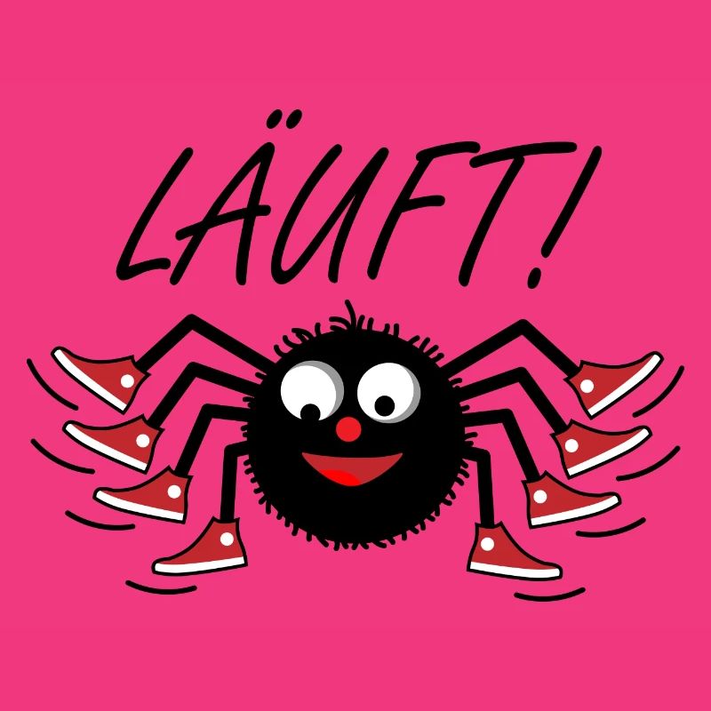 Spinne läuft