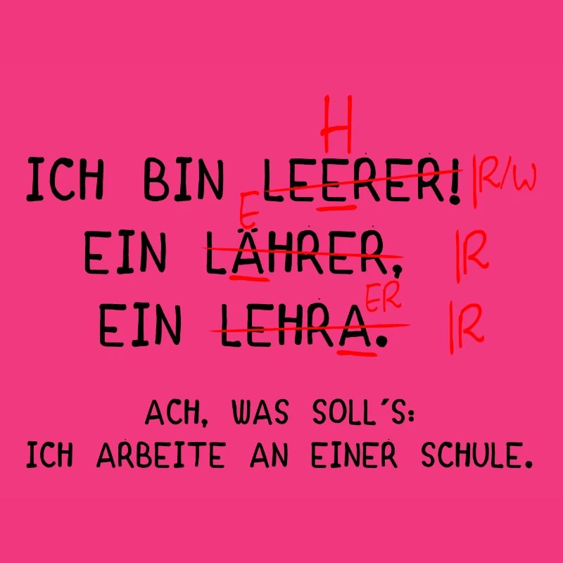 Ich bin Lehrer! (schwarz)