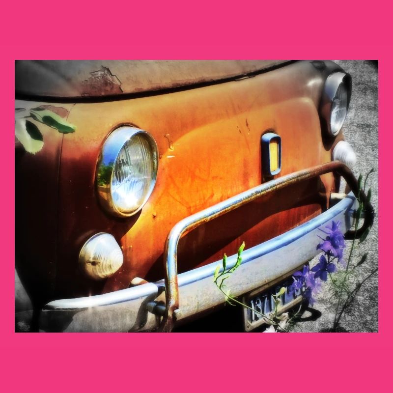 Rostiges Oldtimer Front Design