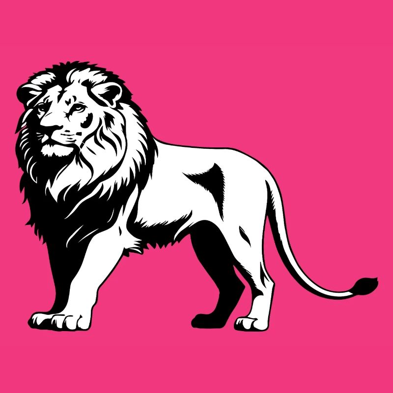 Löwe - Cute Wildcat Design