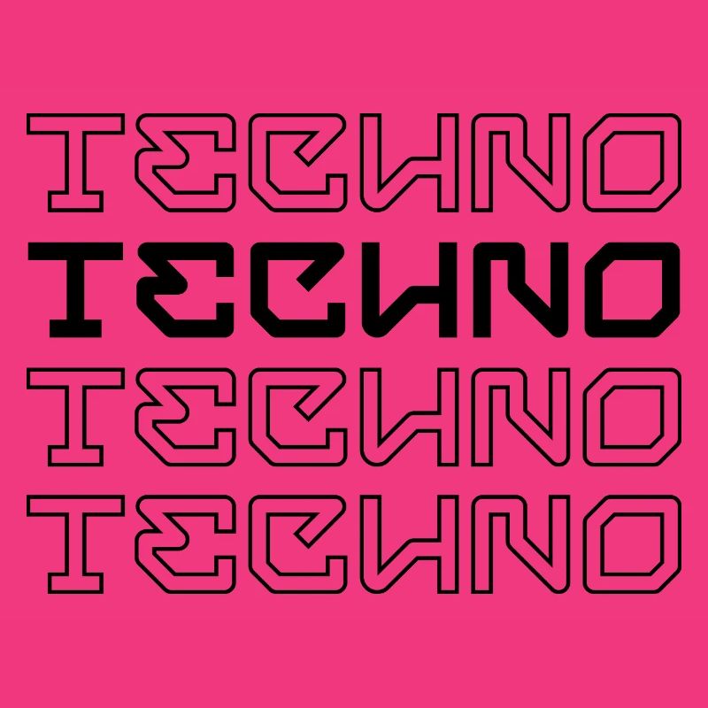 Techno-modernes Typografie-Logodesign