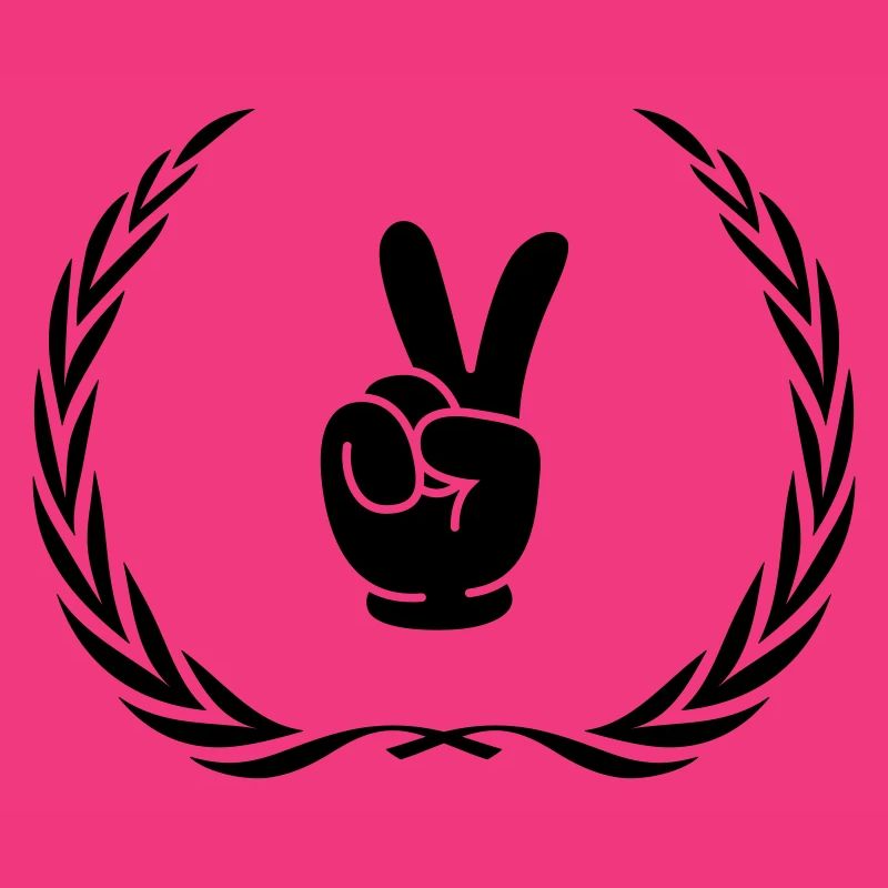 Peace Hand Comic Kranz