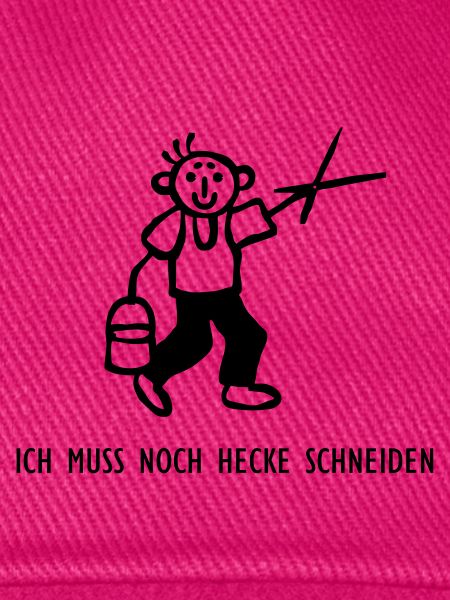Strichmännchen Hecke schneiden