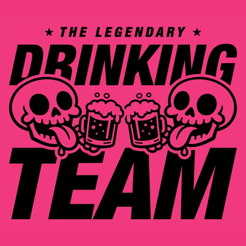 Drinking Team Skelett Bier