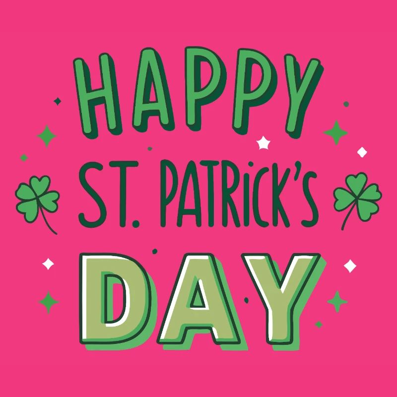 Joyeuse Saint-Patrick Graphisme Vert