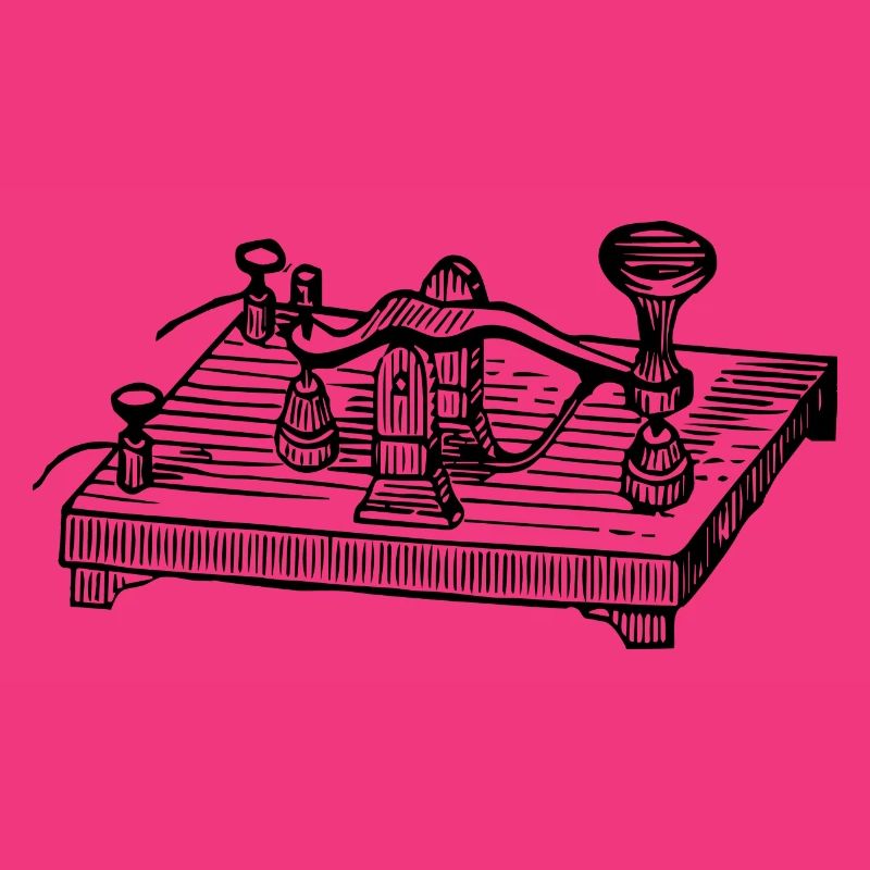 Vintage Morse Code Device, Retro Communication