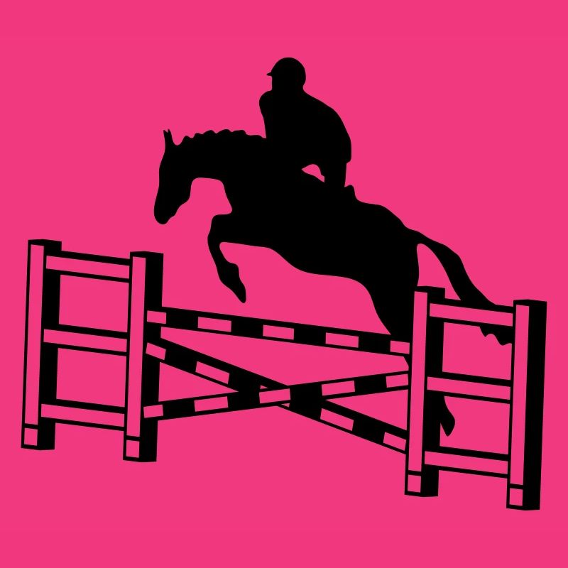 Pferd springend Hindernisses_c1