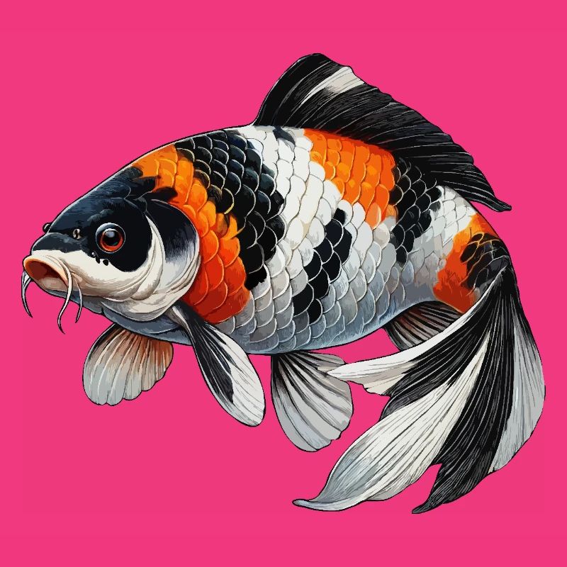 Koi Karpfen oder Wi sw