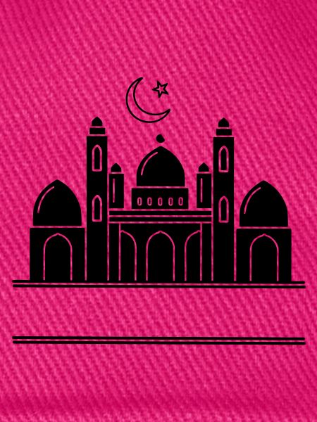 Moschee religiöses Bethaus mit Textleiste